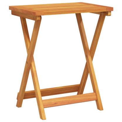 vidaXL Folding Garden Table 50x36x60 cm Solid Wood Acacia - Brown