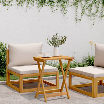 vidaXL Folding Garden Table 50x36x60 cm Solid Wood Acacia - Brown