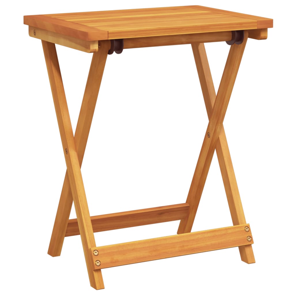 vidaXL Folding Garden Table 50x36x60 cm Solid Wood Acacia - Brown