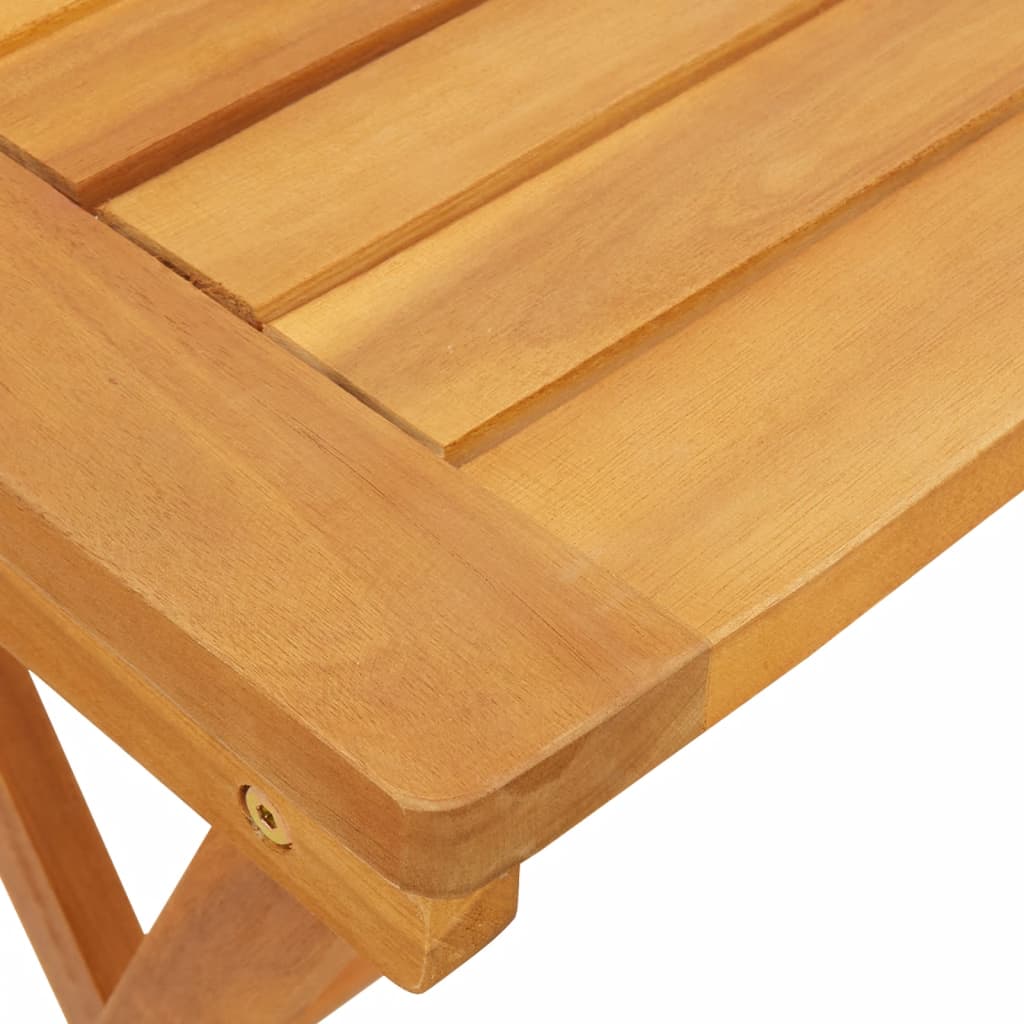 vidaXL Folding Garden Table 50x36x60 cm Solid Wood Acacia - Brown