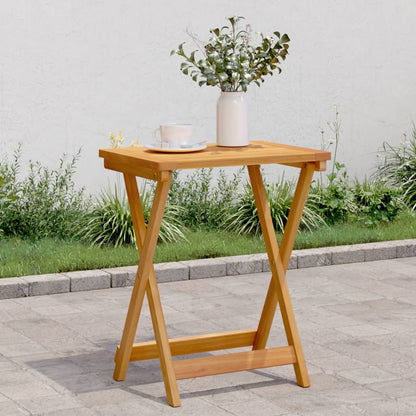 vidaXL Folding Garden Table 50x36x60 cm Solid Wood Acacia - Brown