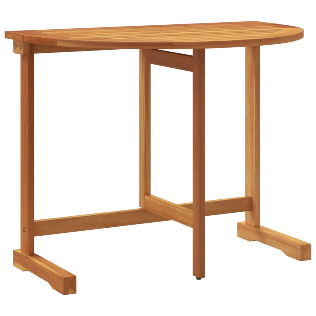 vidaXL Folding Balcony Table 90x60x72 cm Solid Wood Acacia - Brown