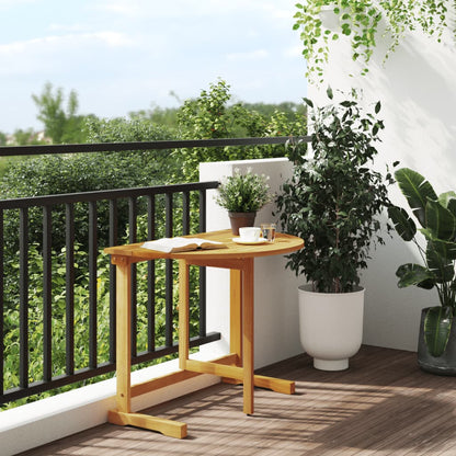 vidaXL Folding Balcony Table 90x60x72 cm Solid Wood Acacia - Brown