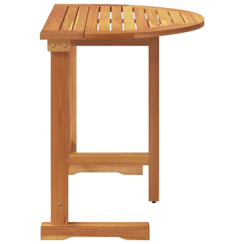 vidaXL Folding Balcony Table 90x60x72 cm Solid Wood Acacia - Brown