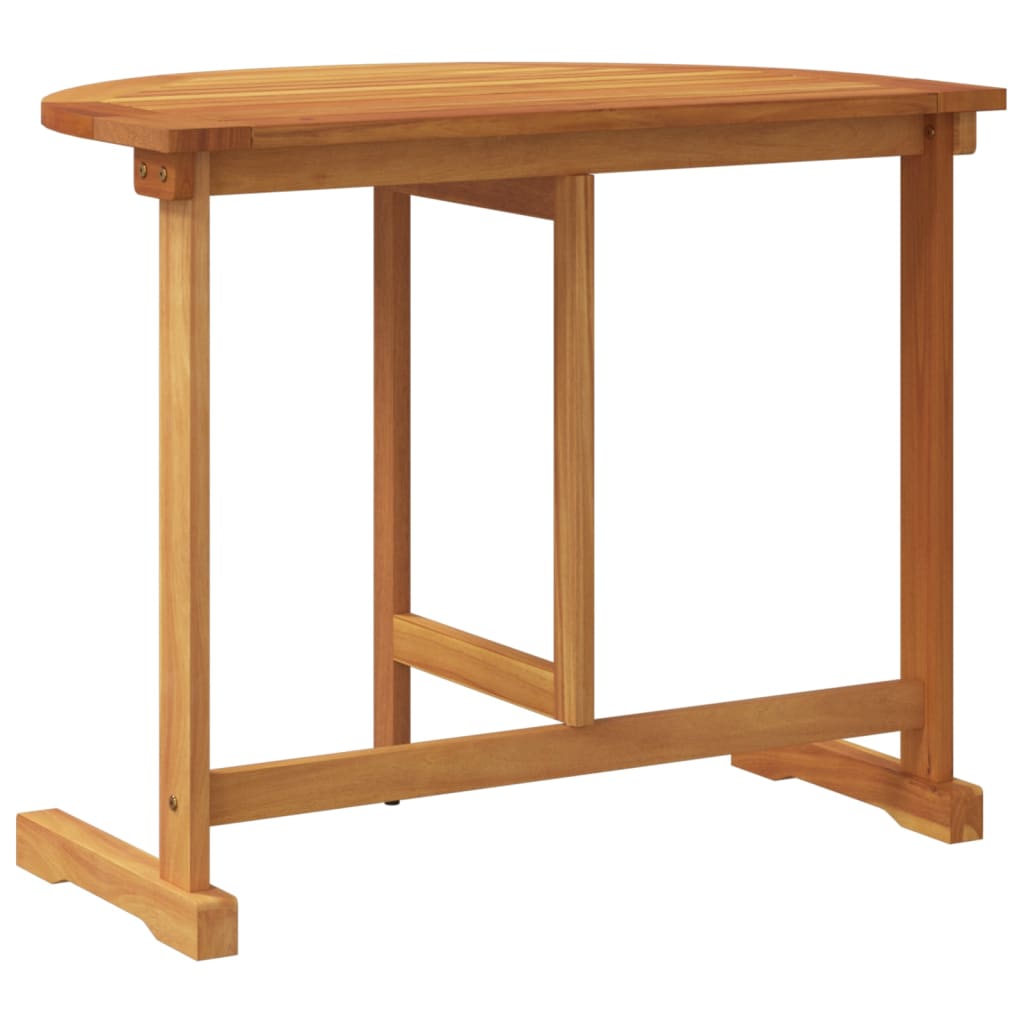 vidaXL Folding Balcony Table 90x60x72 cm Solid Wood Acacia - Brown