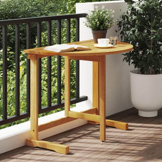 vidaXL Folding Balcony Table 90x60x72 cm Solid Wood Acacia - Brown