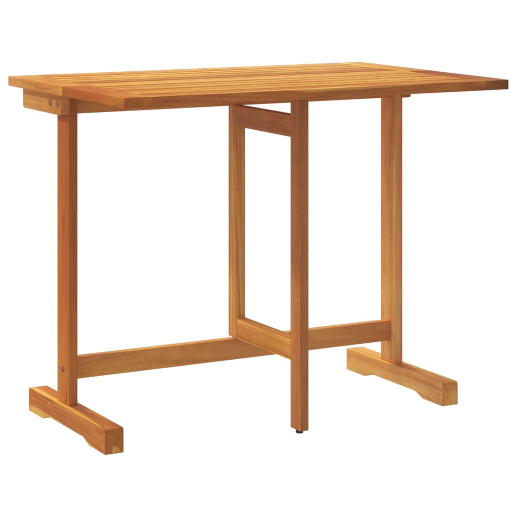vidaXL Folding Balcony Table 90x60x72 cm Solid Wood Acacia - Brown - 25337