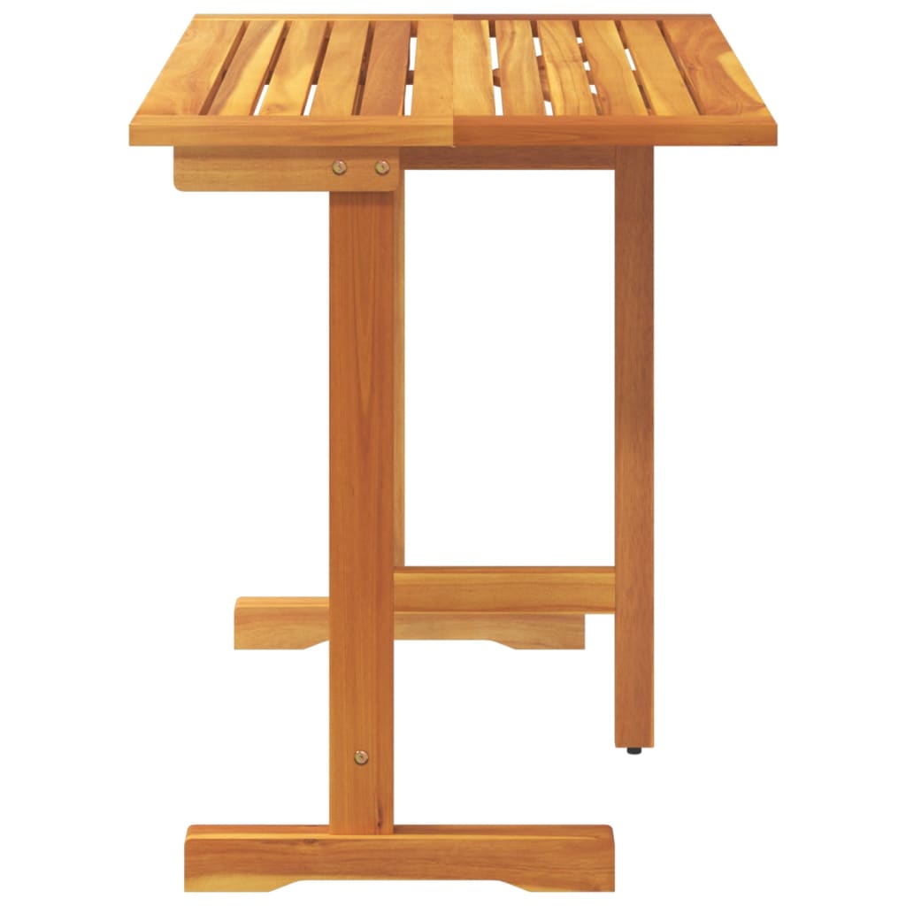 vidaXL Folding Balcony Table 90x60x72 cm Solid Wood Acacia - Brown - 25337