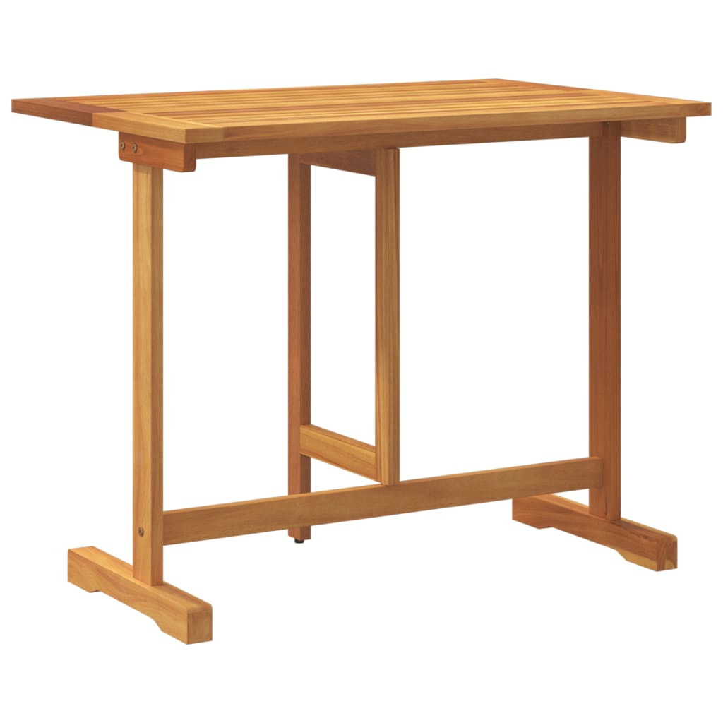 vidaXL Folding Balcony Table 90x60x72 cm Solid Wood Acacia - Brown - 25337