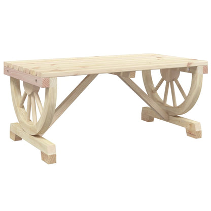 vidaXL Garden Coffee Table 90x50x40 cm Solid Wood Fir - Brown