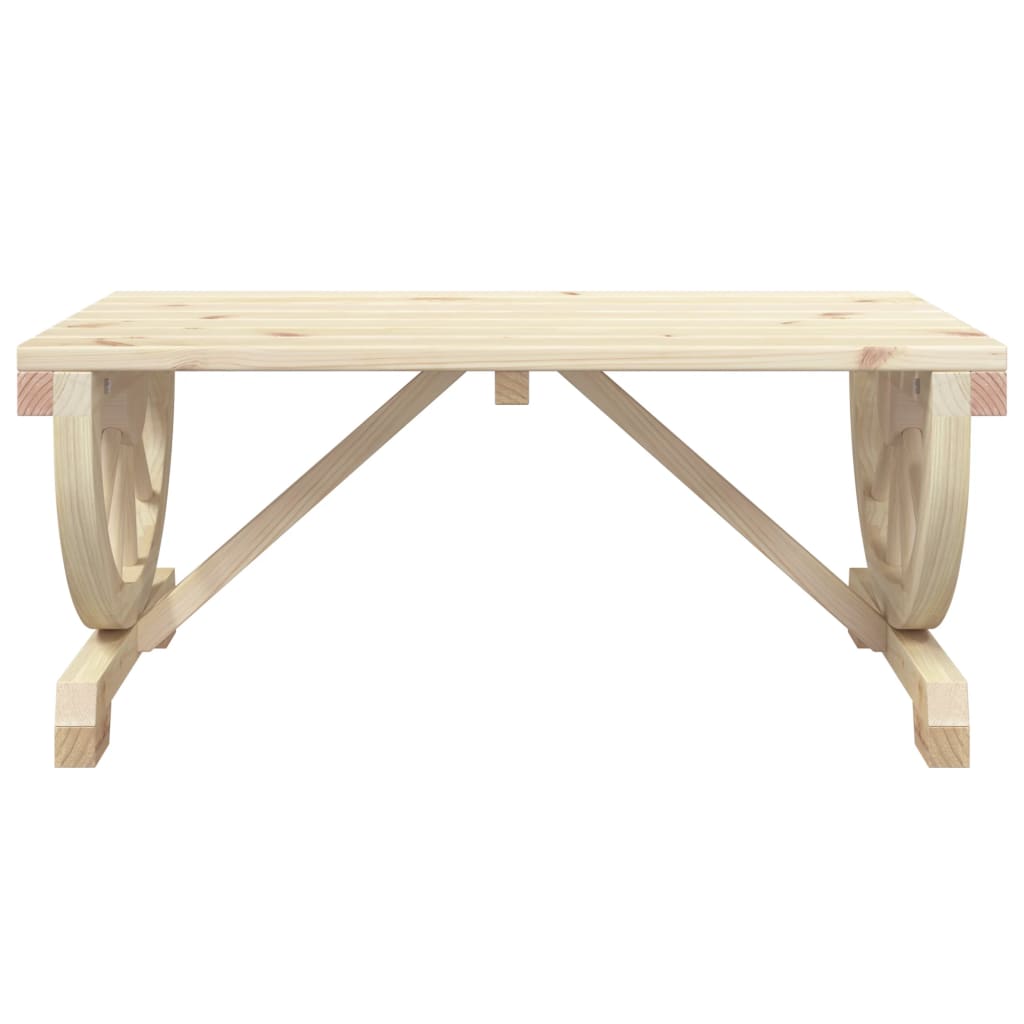 vidaXL Garden Coffee Table 90x50x40 cm Solid Wood Fir - Brown