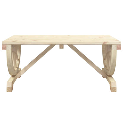 vidaXL Garden Coffee Table 90x50x40 cm Solid Wood Fir - Brown