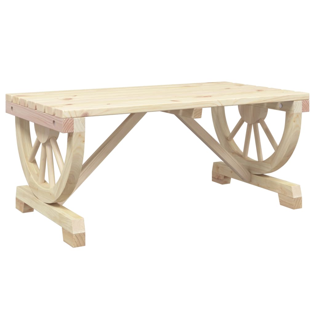 vidaXL Garden Coffee Table 90x50x40 cm Solid Wood Fir - Brown