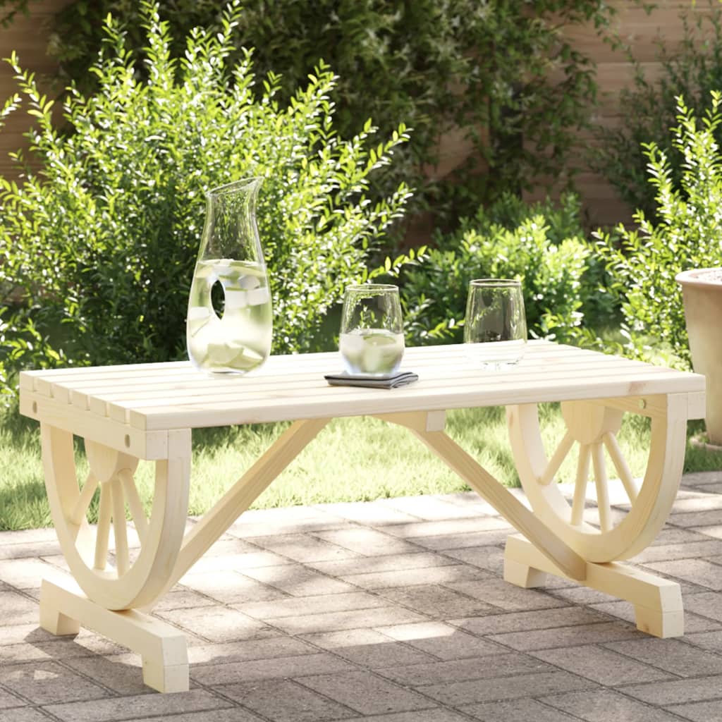 vidaXL Garden Coffee Table 90x50x40 cm Solid Wood Fir - Brown