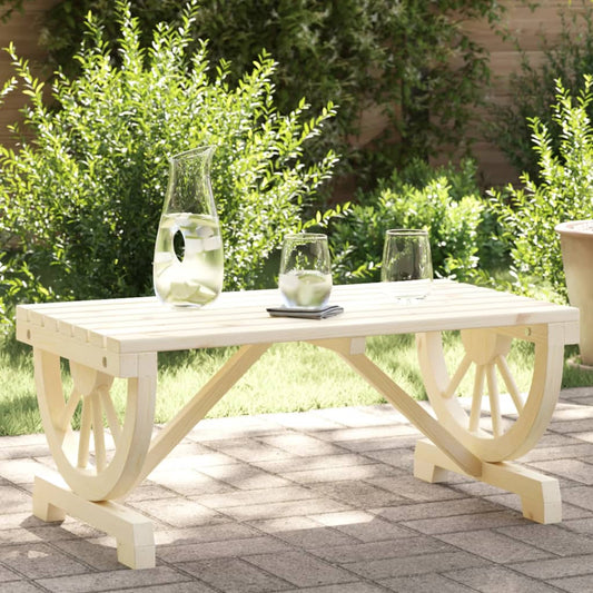 vidaXL Garden Coffee Table 90x50x40 cm Solid Wood Fir - Brown