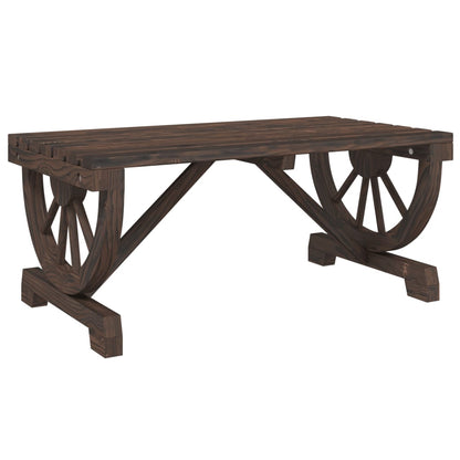 vidaXL Garden Coffee Table 90x50x40 cm Solid Wood Fir - Brown - 25391