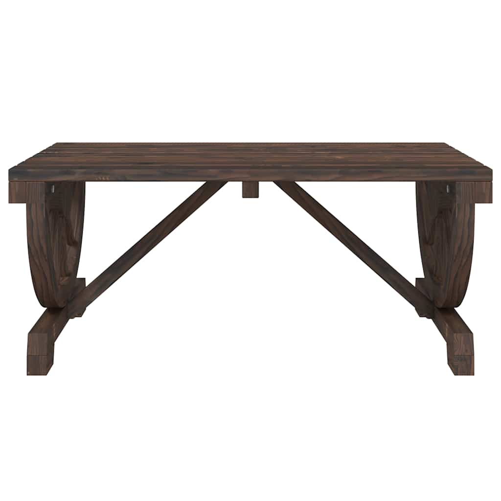 vidaXL Garden Coffee Table 90x50x40 cm Solid Wood Fir - Brown - 25391