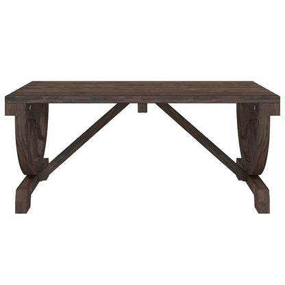 vidaXL Garden Coffee Table 90x50x40 cm Solid Wood Fir - Brown - 25391