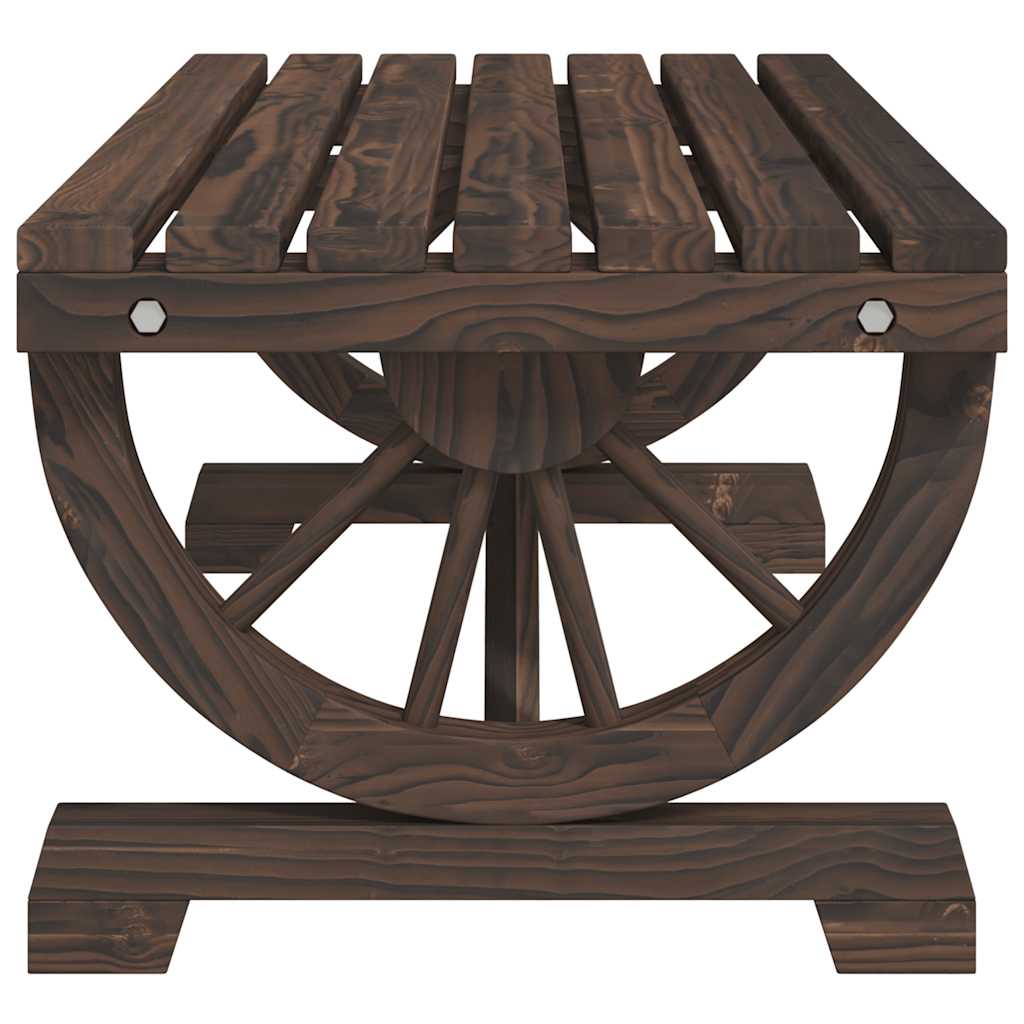 vidaXL Garden Coffee Table 90x50x40 cm Solid Wood Fir - Brown - 25391