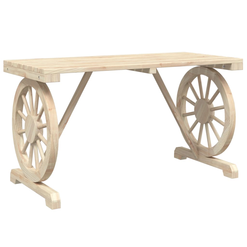 vidaXL Garden Table 115x55x65 cm Solid Wood Fir - Brown