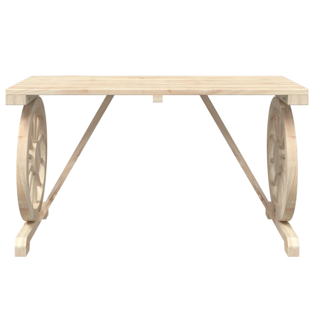 vidaXL Garden Table 115x55x65 cm Solid Wood Fir - Brown