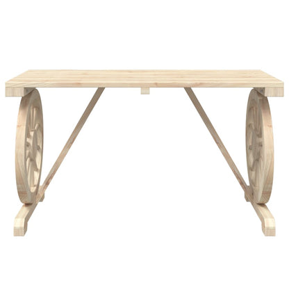 vidaXL Garden Table 115x55x65 cm Solid Wood Fir - Brown
