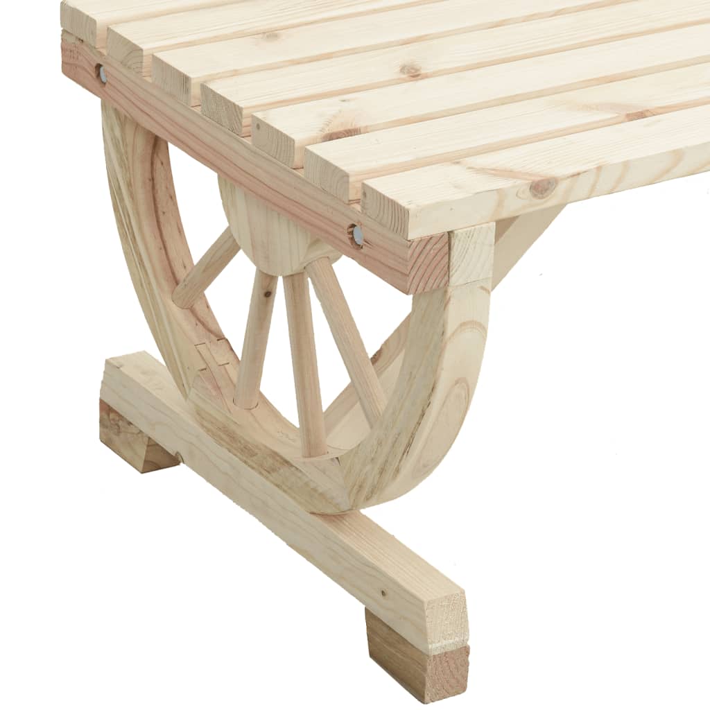 vidaXL Garden Table 115x55x65 cm Solid Wood Fir - Brown