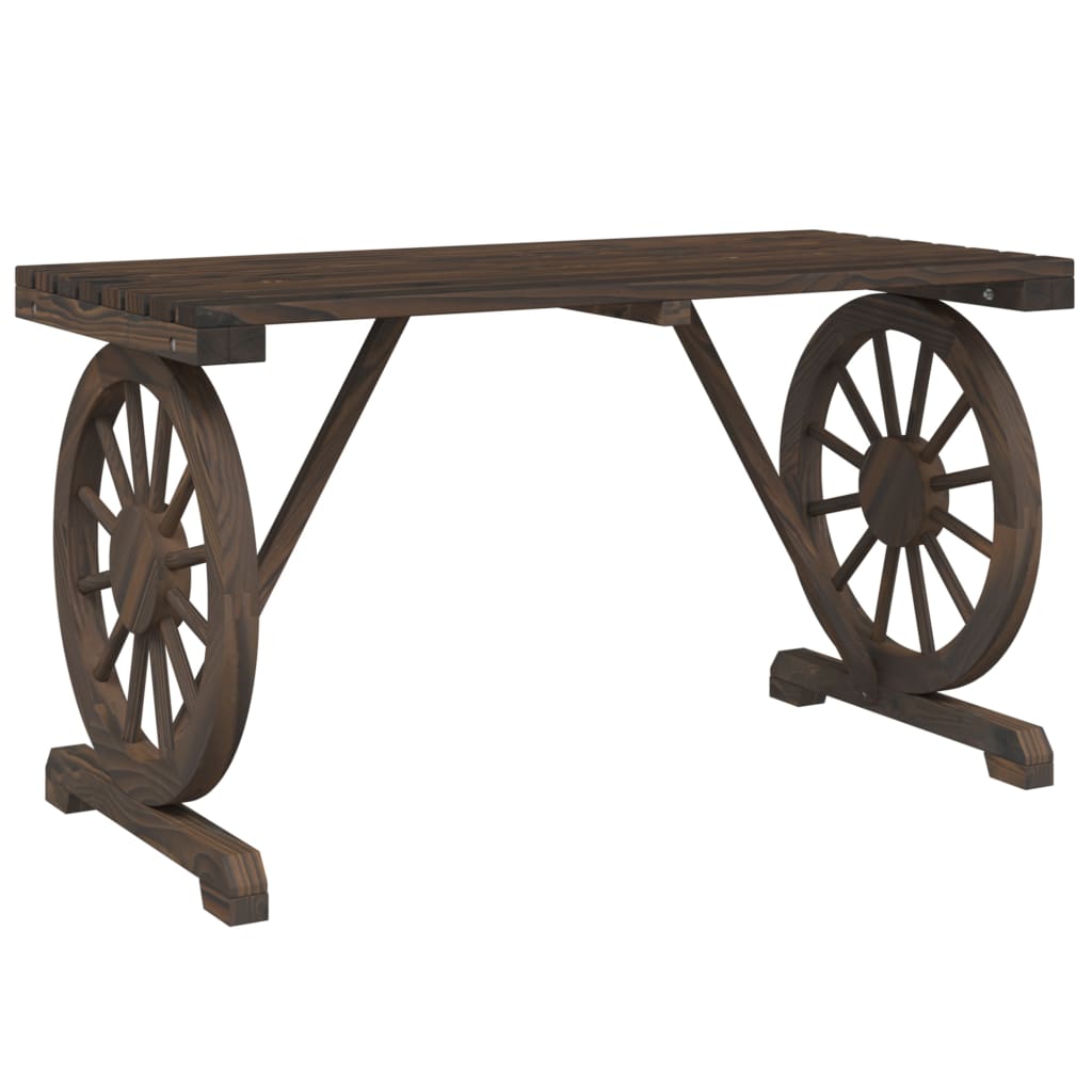 vidaXL Garden Table 115x55x65 cm Solid Wood Fir - Brown - 25394