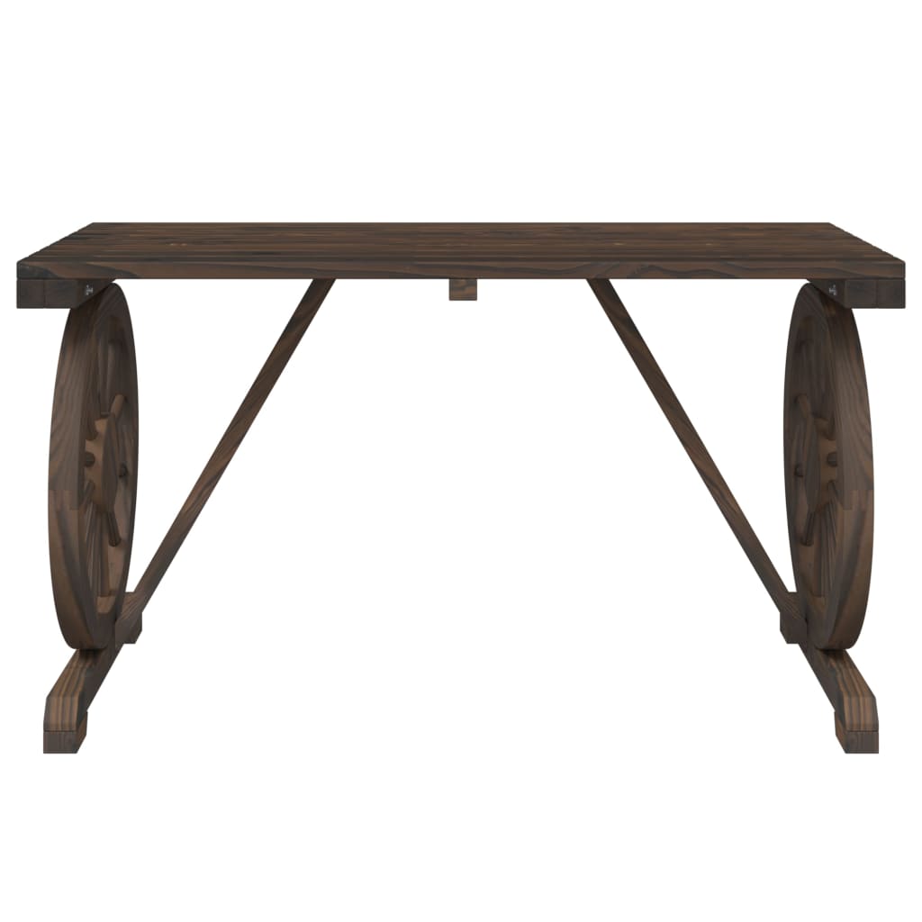 vidaXL Garden Table 115x55x65 cm Solid Wood Fir - Brown - 25394