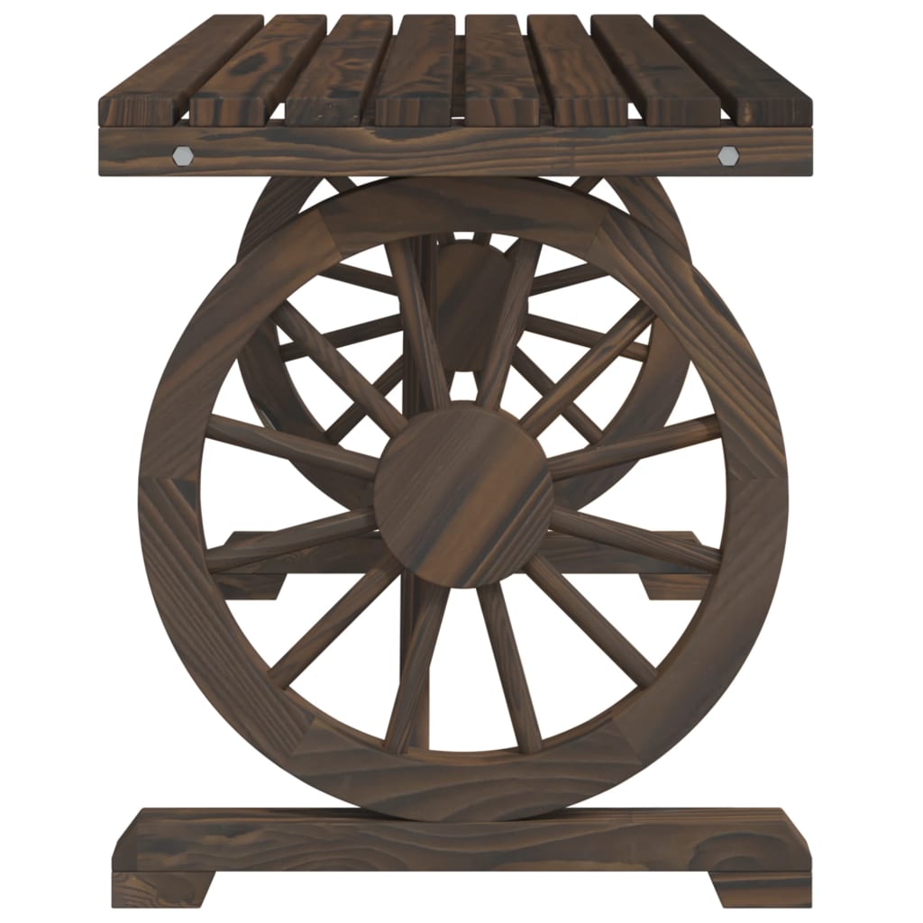 vidaXL Garden Table 115x55x65 cm Solid Wood Fir - Brown - 25394