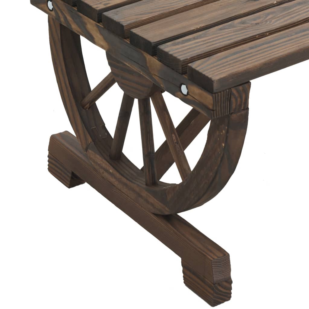 vidaXL Garden Table 115x55x65 cm Solid Wood Fir - Brown - 25394
