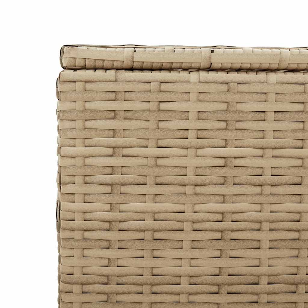 vidaXL Garden Storage Box Mix Beige 984L Poly Rattan - 180 x 90 x 70 cm