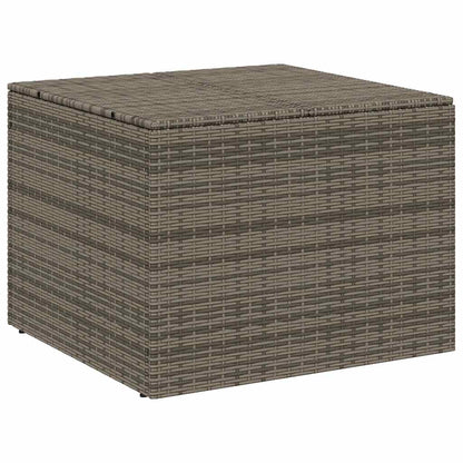 vidaXL Garden Storage Box Grey 291L Poly Rattan - 80 x 75 x 59 cm