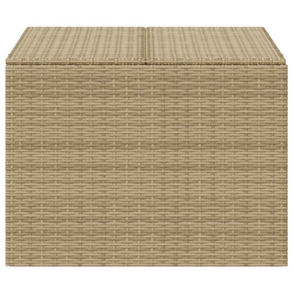 vidaXL Garden Storage Box Mix Beige 291L Poly Rattan - 80 x 75 x 59 cm