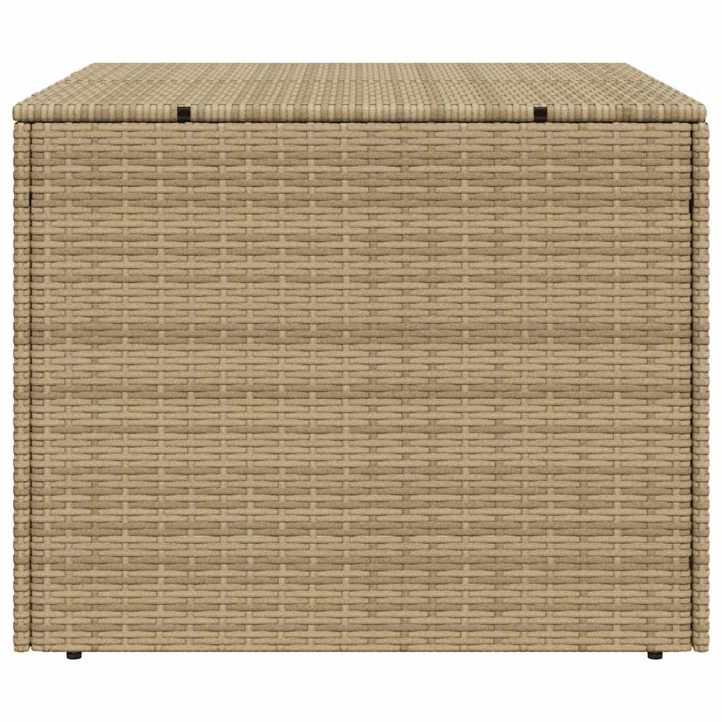vidaXL Garden Storage Box Mix Beige 291L Poly Rattan - 80 x 75 x 59 cm