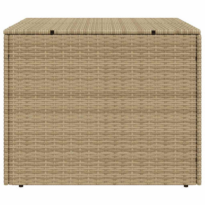 vidaXL Garden Storage Box Mix Beige 291L Poly Rattan - 80 x 75 x 59 cm