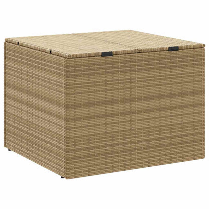 vidaXL Garden Storage Box Mix Beige 291L Poly Rattan - 80 x 75 x 59 cm