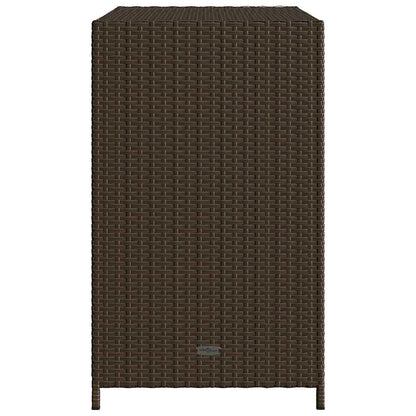 vidaXL Garden Storage Cabinet Brown 83x45x76 cm Poly Rattan