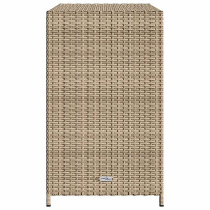 vidaXL Garden Storage Cabinet Beige 83x45x76 cm Poly Rattan