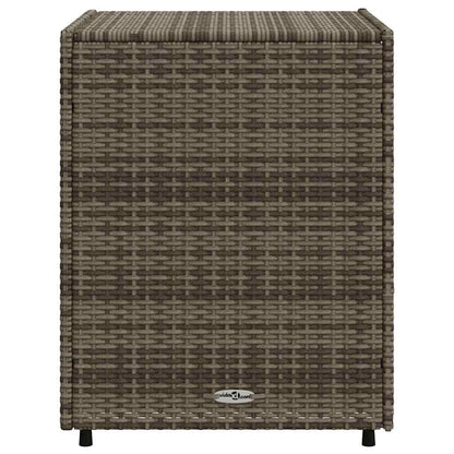 vidaXL Garden Storage Cabinet Grey 55x59x69 cm Poly Rattan