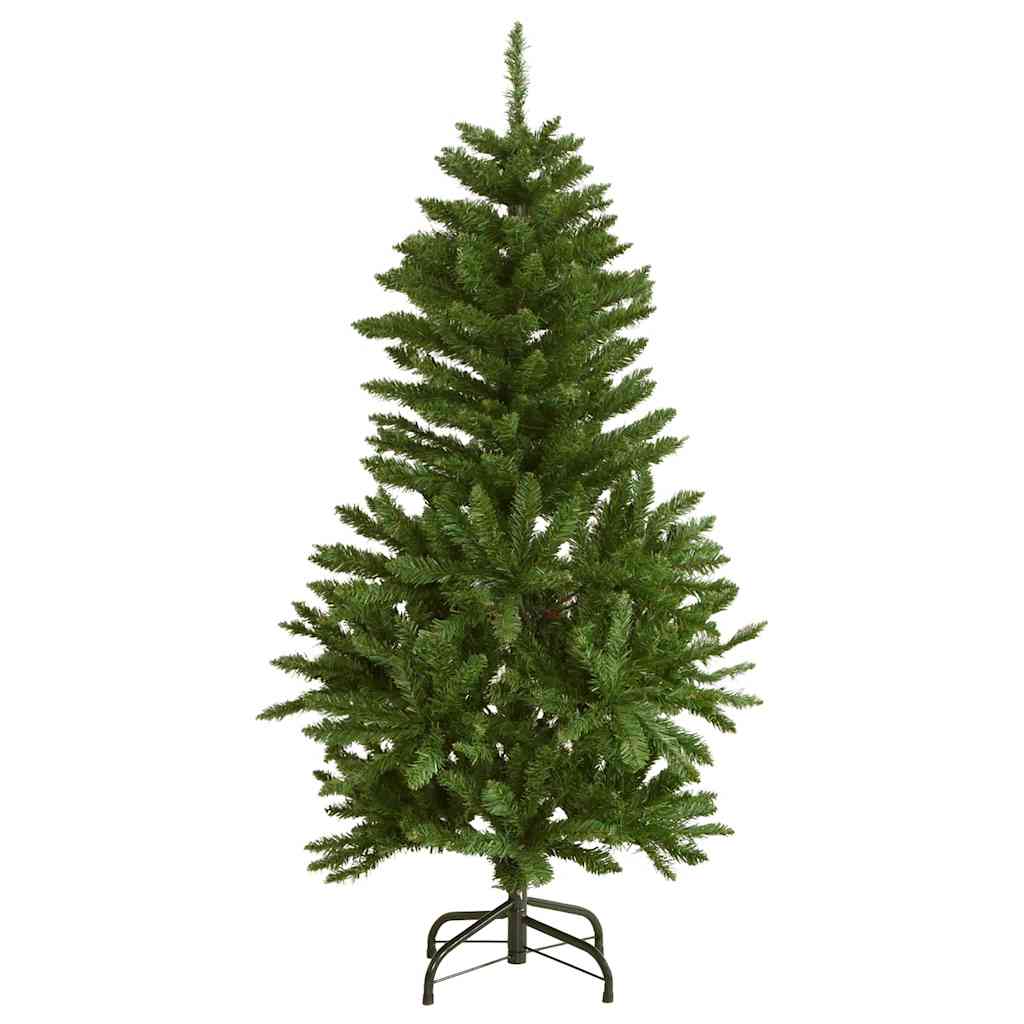 vidaXL Artificial Hinged Christmas Tree 150 LEDs & Ball Set 120 cm - Gre