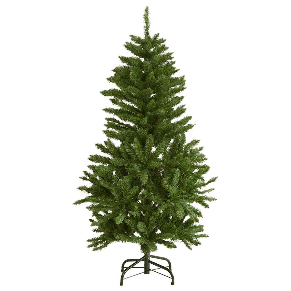 vidaXL Artificial Hinged Christmas Tree 150 LEDs & Ball Set 150 cm - Gre
