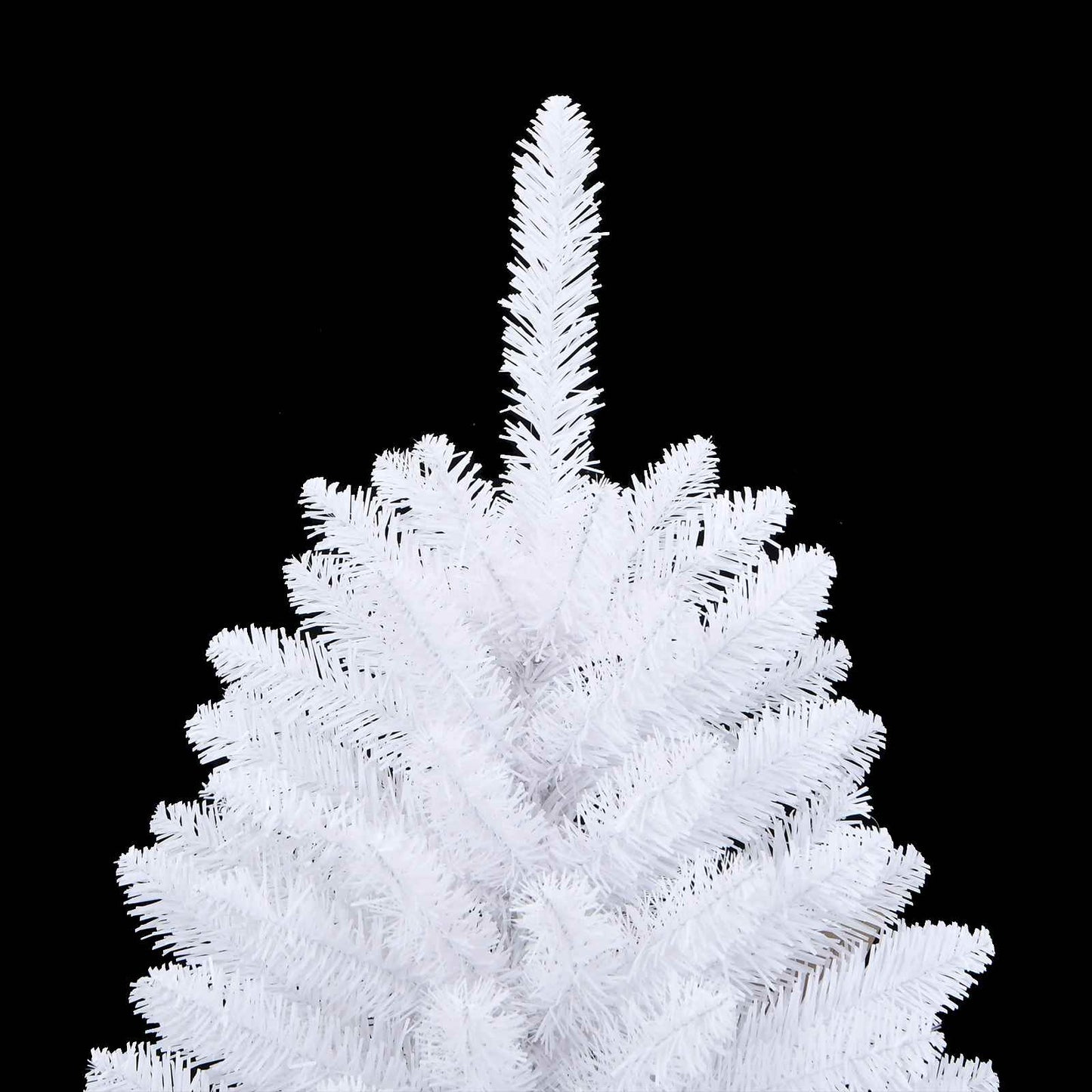 vidaXL Artificial Hinged Christmas Tree LEDs White 68 x 68 x 120 cm