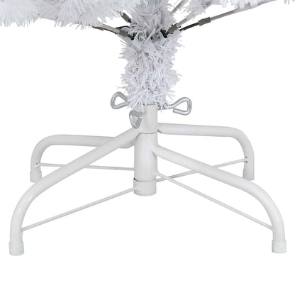vidaXL Artificial Hinged Christmas Tree LEDs White 68 x 68 x 120 cm
