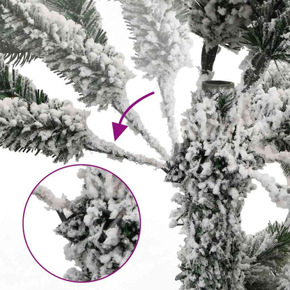 vidaXL Artificial Hinged Christmas Tree 150 LEDs & Ball Set 120 cm - Gre - 133835