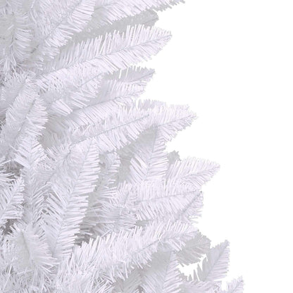 vidaXL Artificial Hinged Christmas Tree LEDs White 138 x 138 x 300 cm