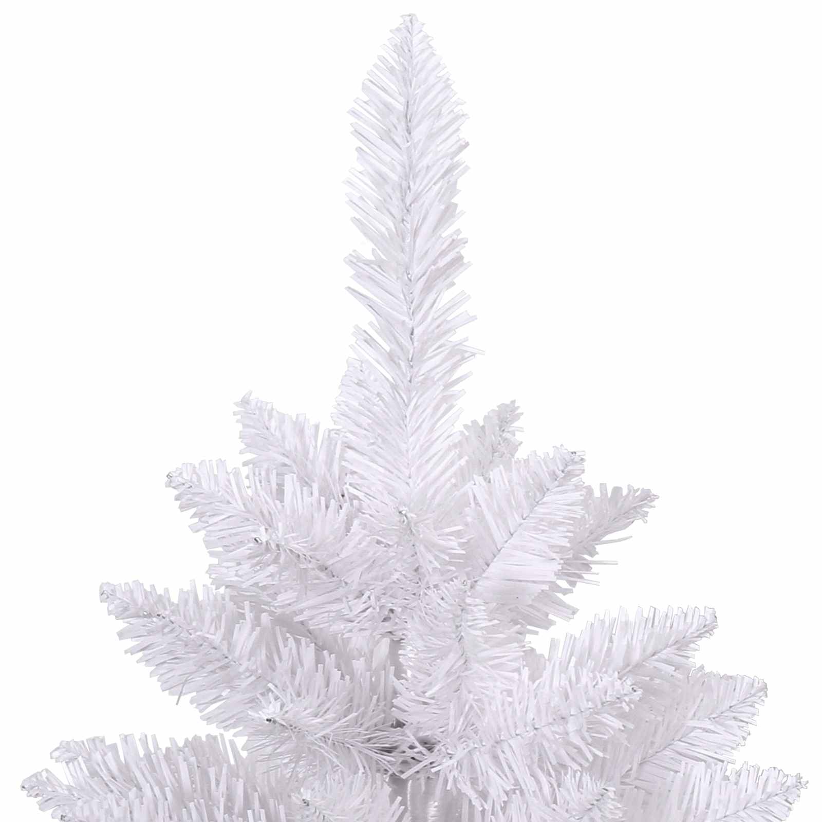 vidaXL Artificial Hinged Christmas Tree LEDs White 138 x 138 x 300 cm - 47589