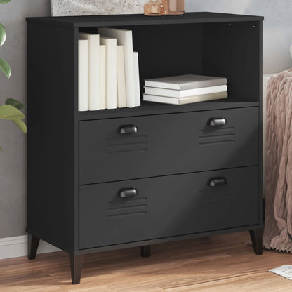 vidaXL Bookcase VIKEN Black 80x40x90 cm Engineered Wood