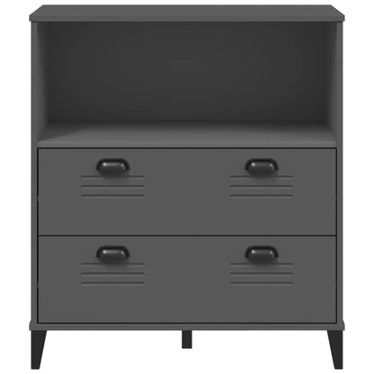 vidaXL Bookcase VIKEN Anthracite Grey 80x40x90 cm Engineered Wood