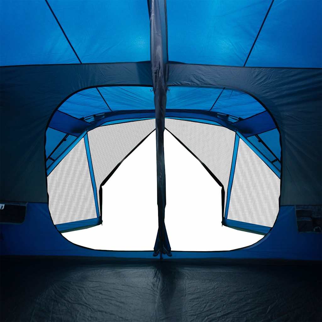 vidaXL Family Tent 10-Person Blue Quick Release Waterproof